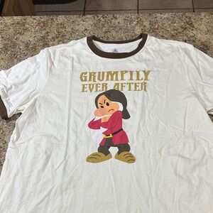 Disney Grumpily Ever After Tee - White and Red